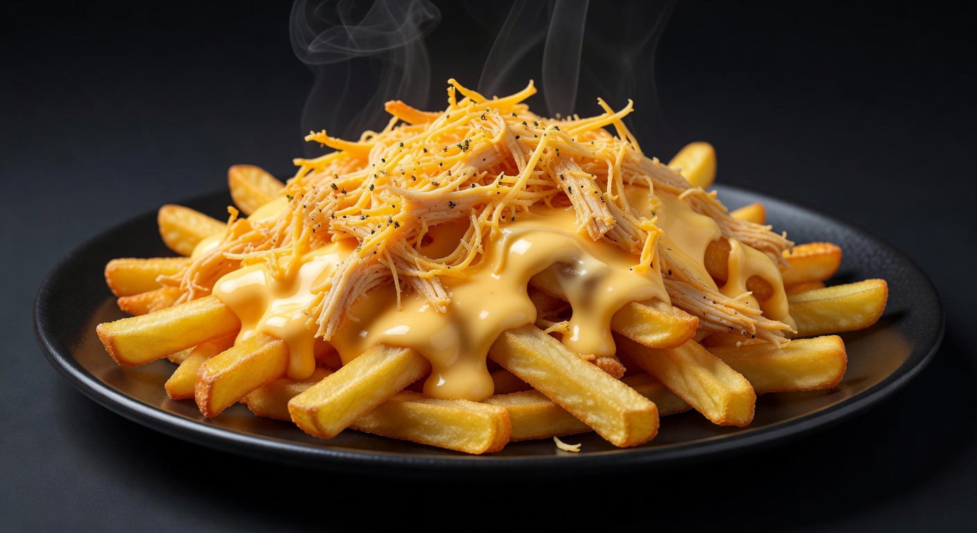 Batata Cheddar e Frango